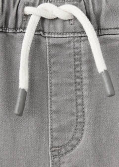 Elastic waist denim Bermuda shorts — Denim Grey 2