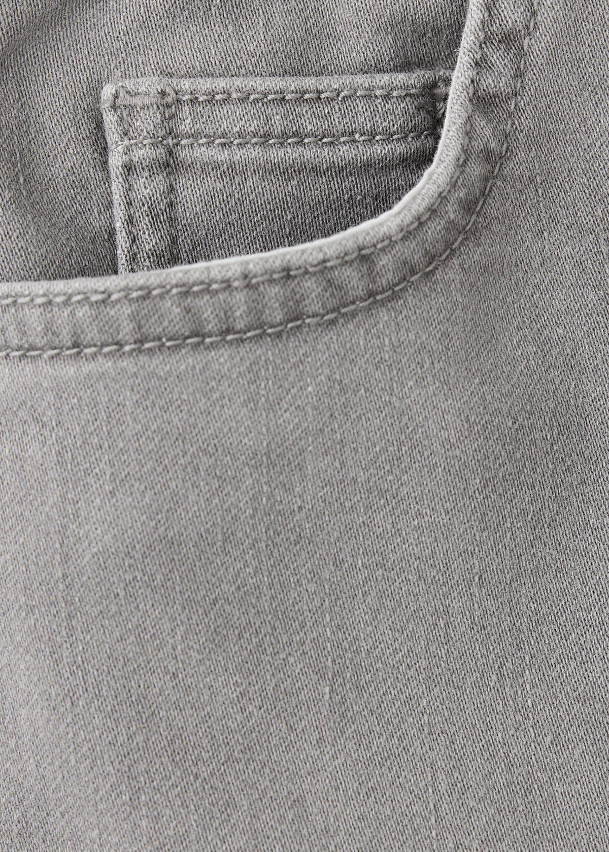 Elastic waist denim Bermuda shorts — Denim Grey