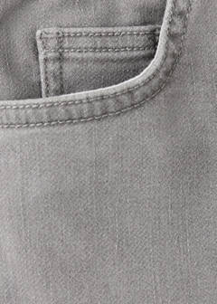 Elastic waist denim Bermuda shorts — Denim Grey 4