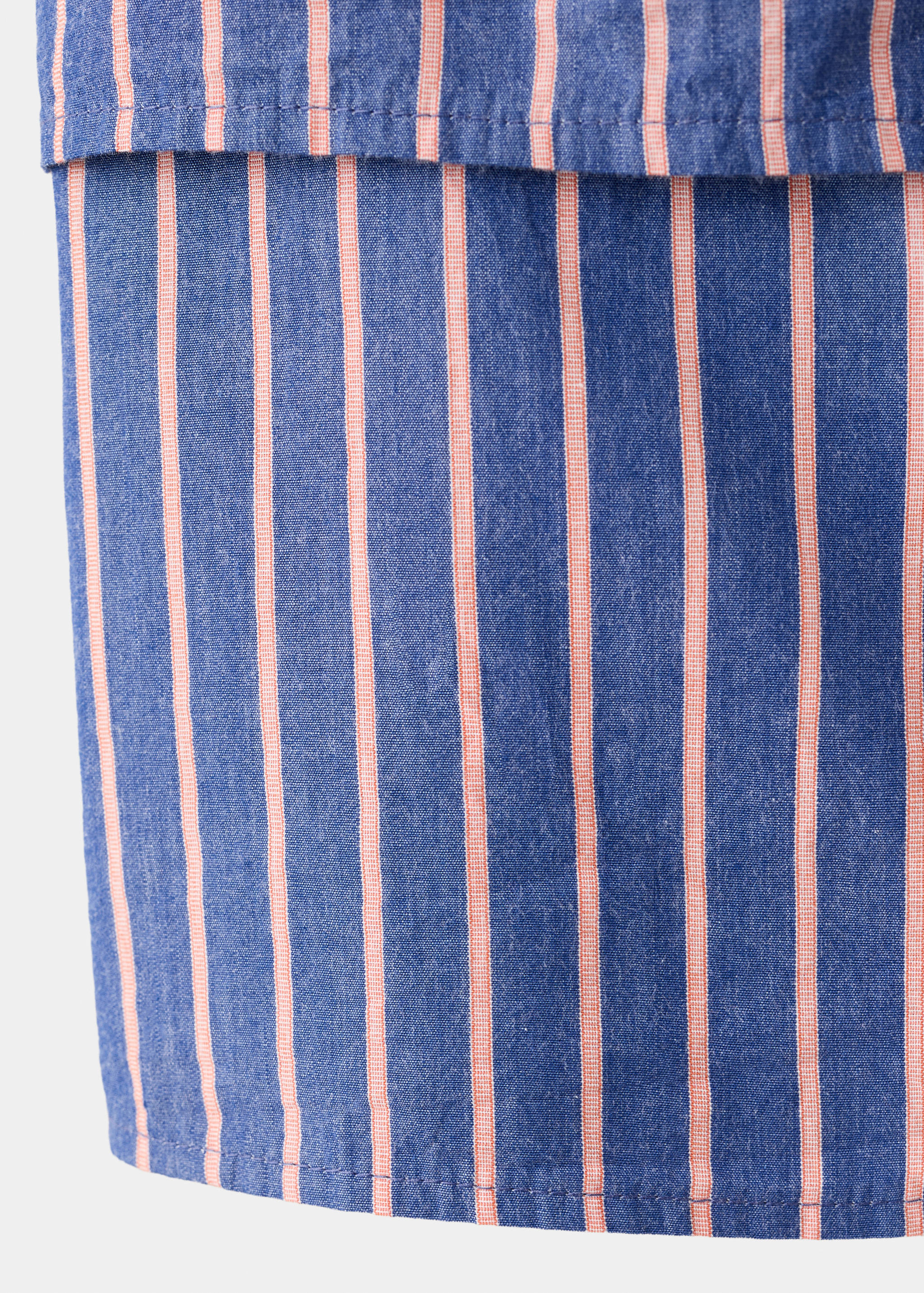 Striped cotton blouse - Details of the article 0