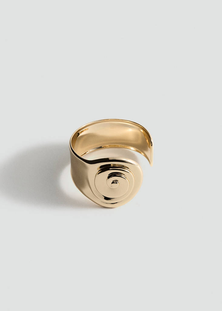 Spiral rigid bracelet — Gold