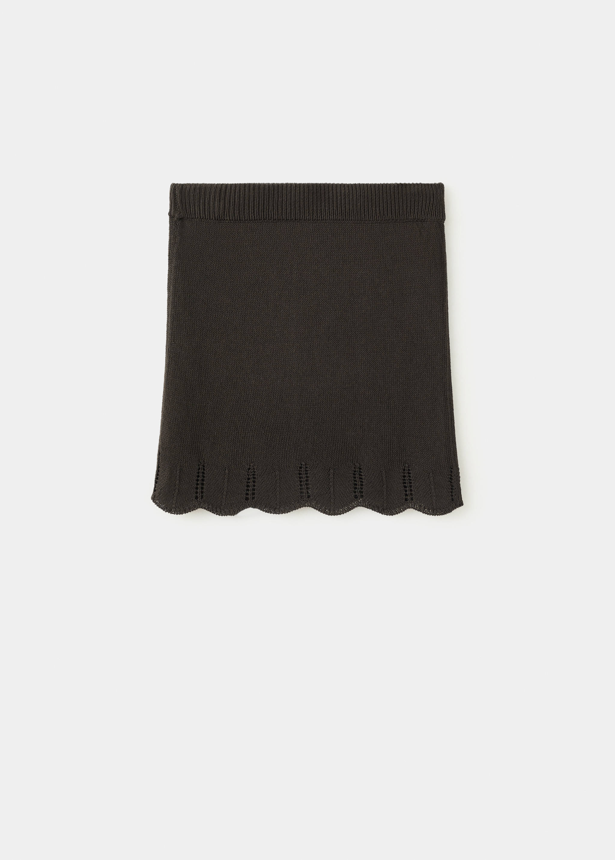 Crochet skirt with scalloped hem - Article without model
