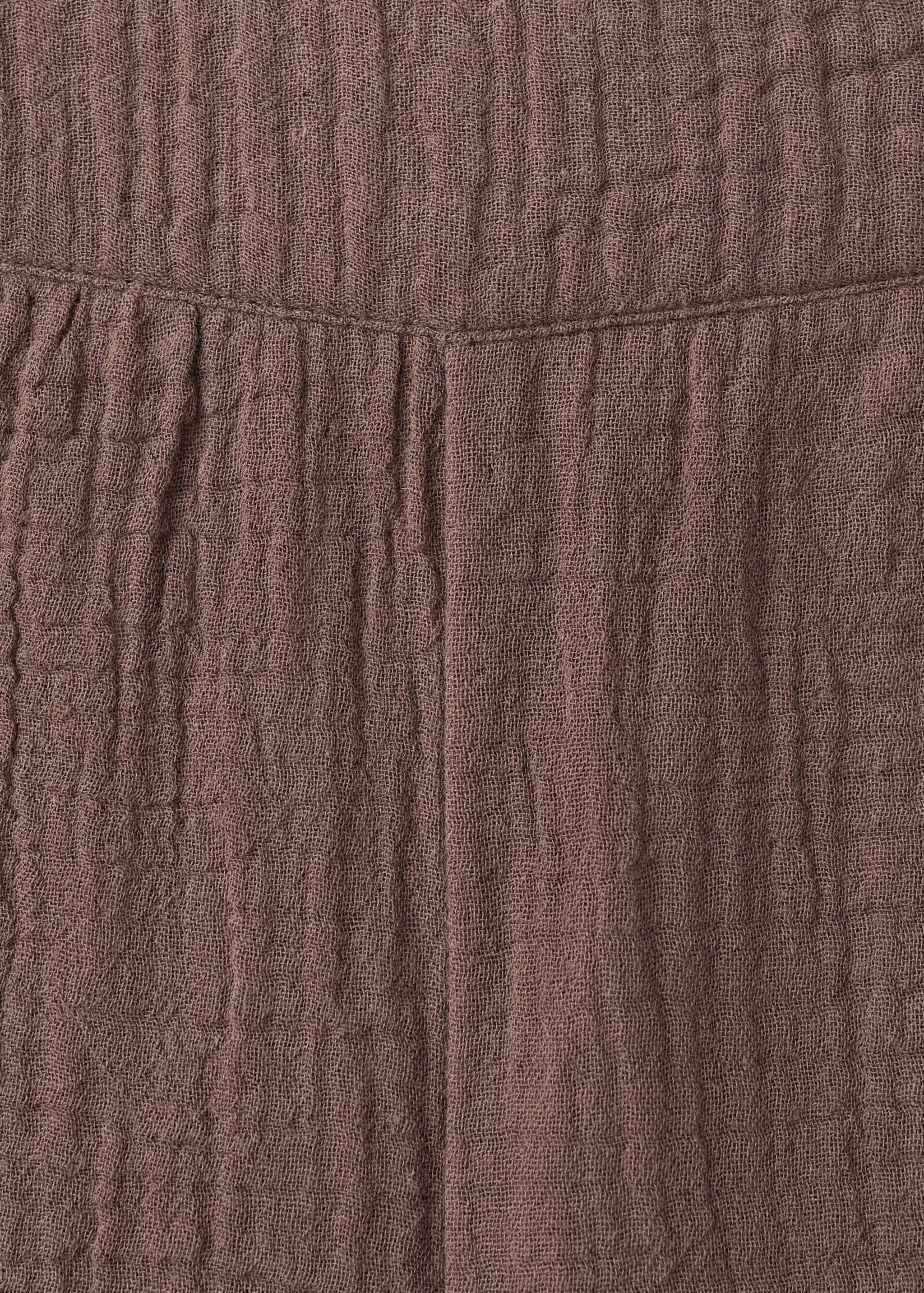 Cotton shorts with scalloped details - Details of the article 8