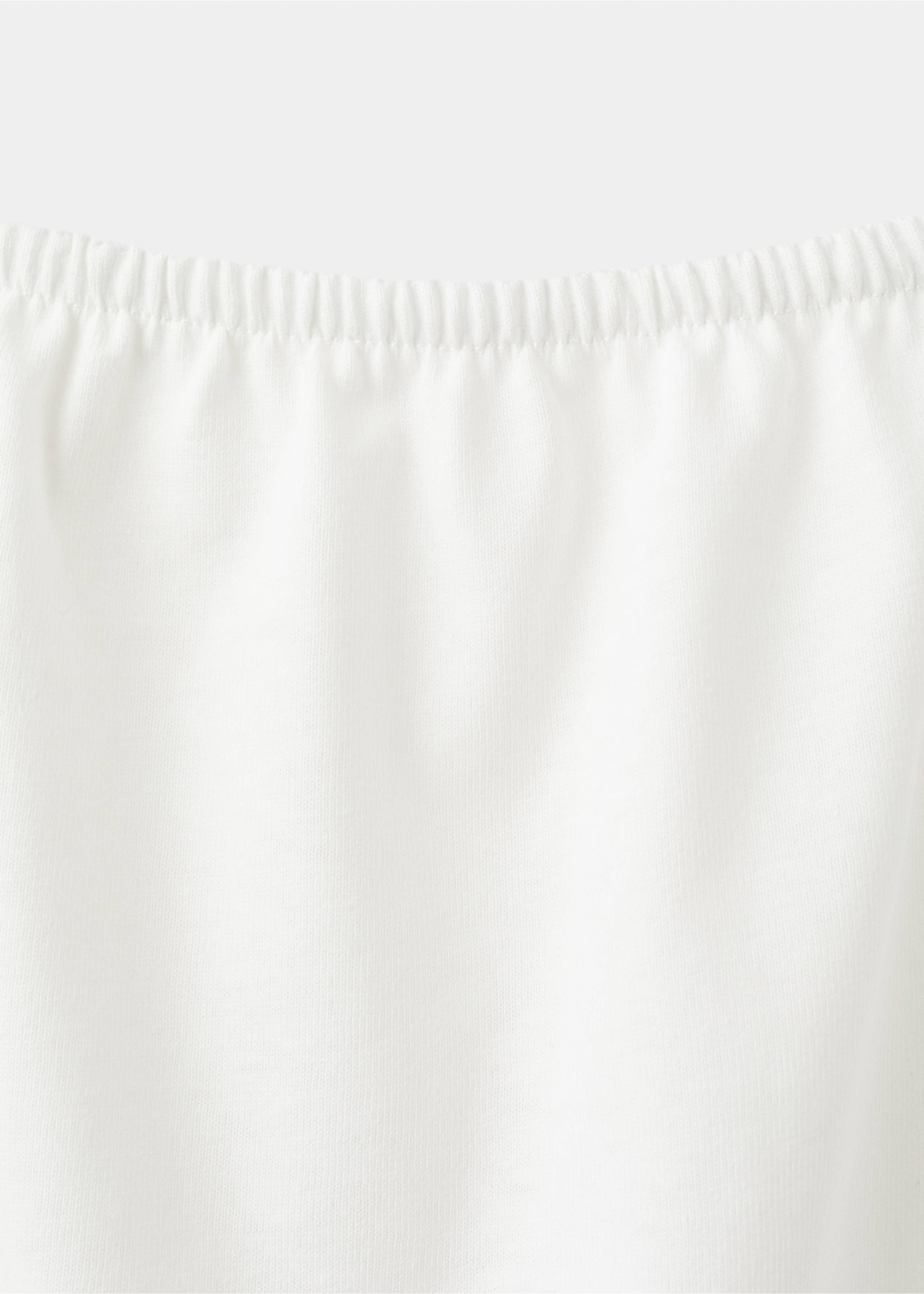 Camiseta lisa nudo decorativo - Detalle del artículo 8, Blanco roto. Ref: 37051374-00.
