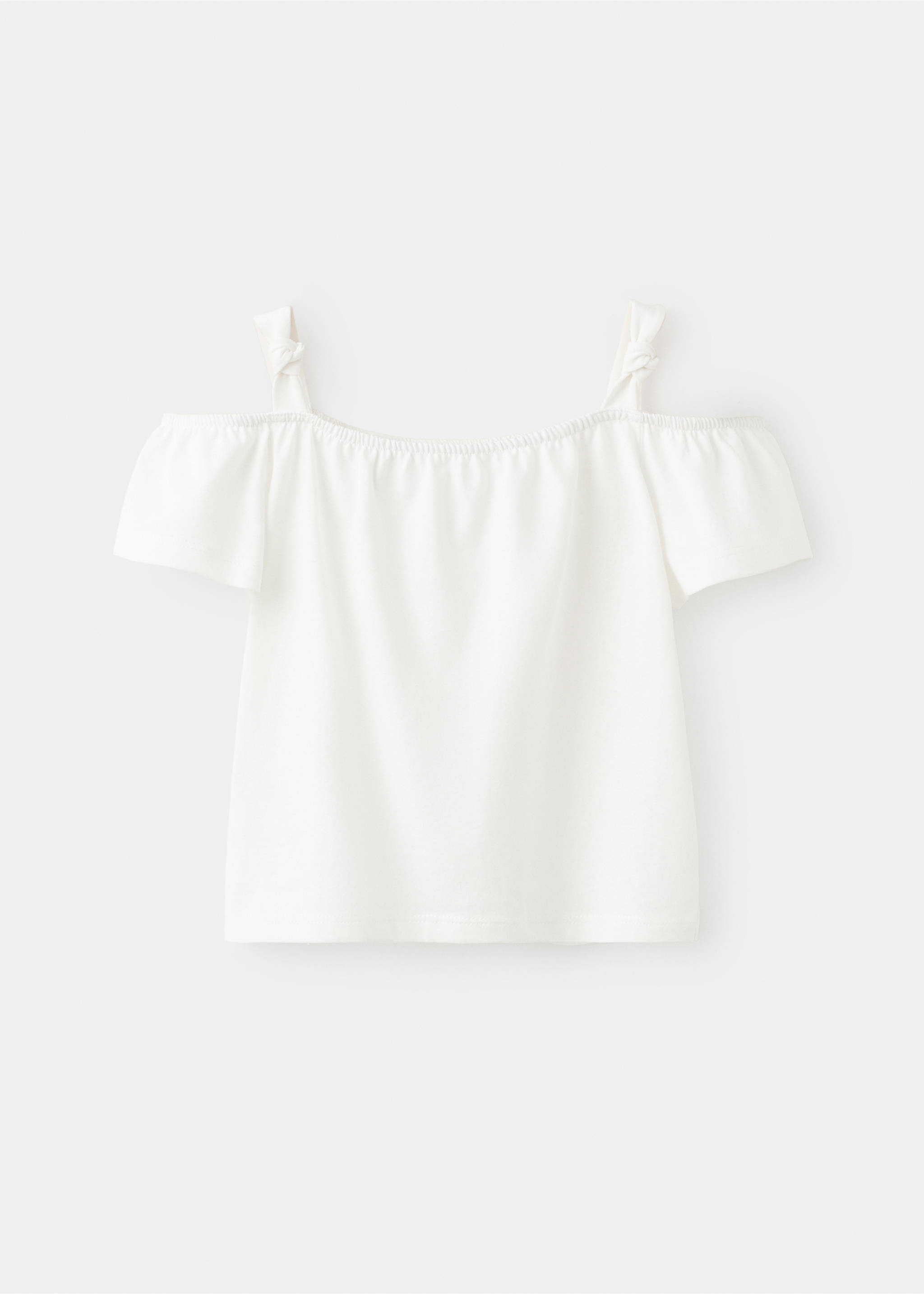 Camiseta lisa nudo decorativo - Artículo sin modelo, Blanco roto. Ref: 37051374-00.
