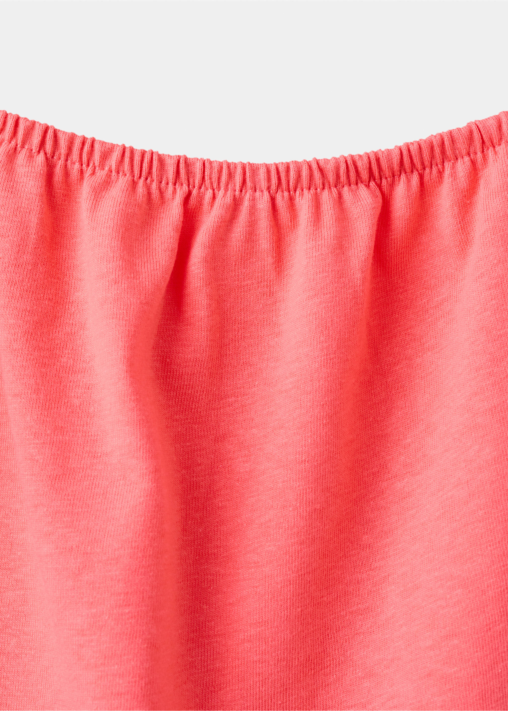 Camiseta lisa nudo decorativo - Detalle del artículo 0, Rojo coral. Ref: 37051374-00.