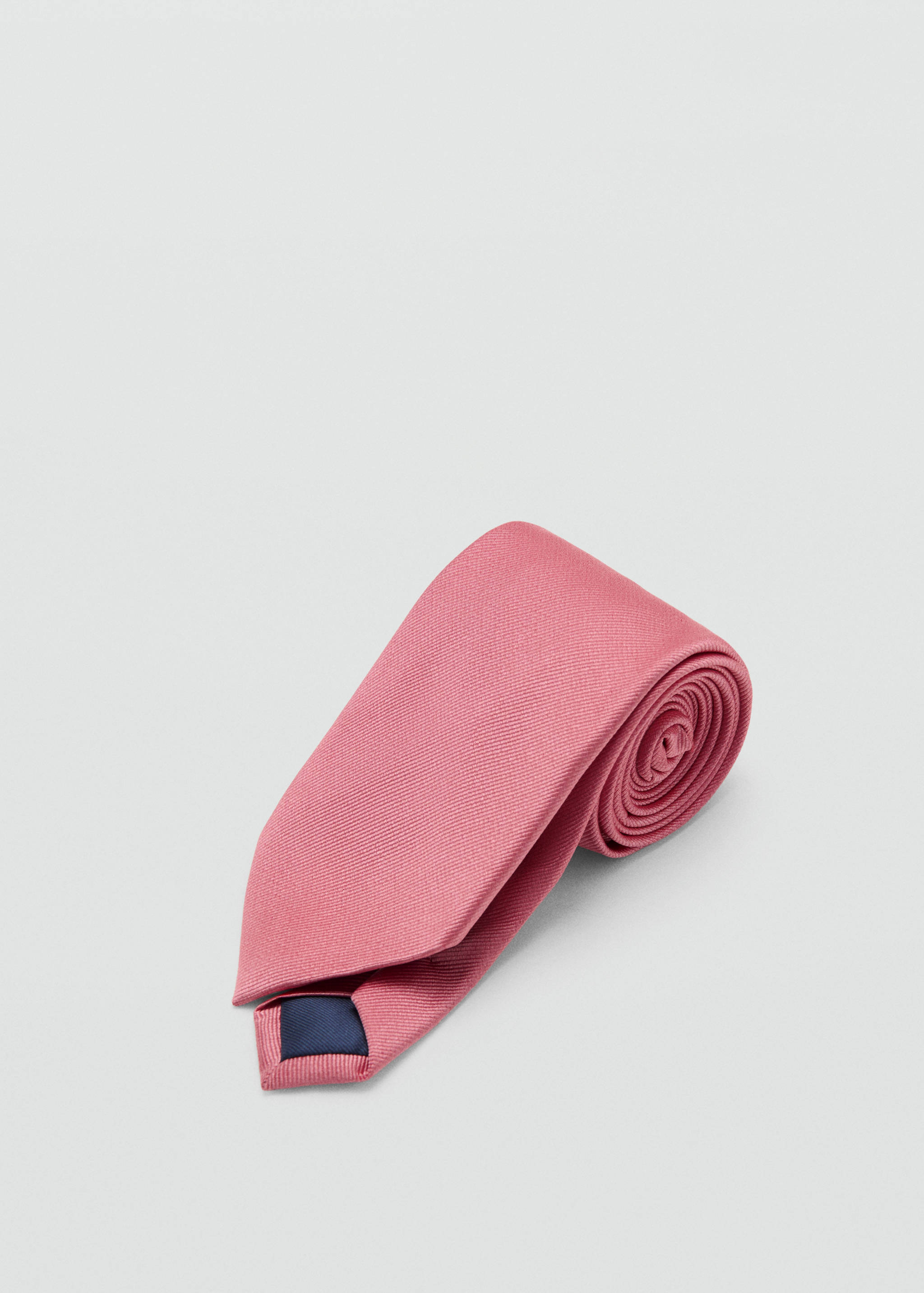 Plain silk tie - Medium plane