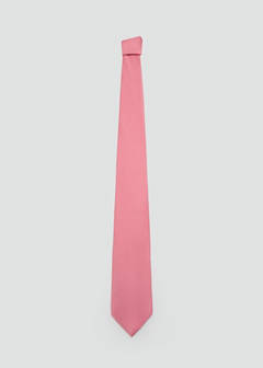 Plain silk tie — Pastel Pink 1