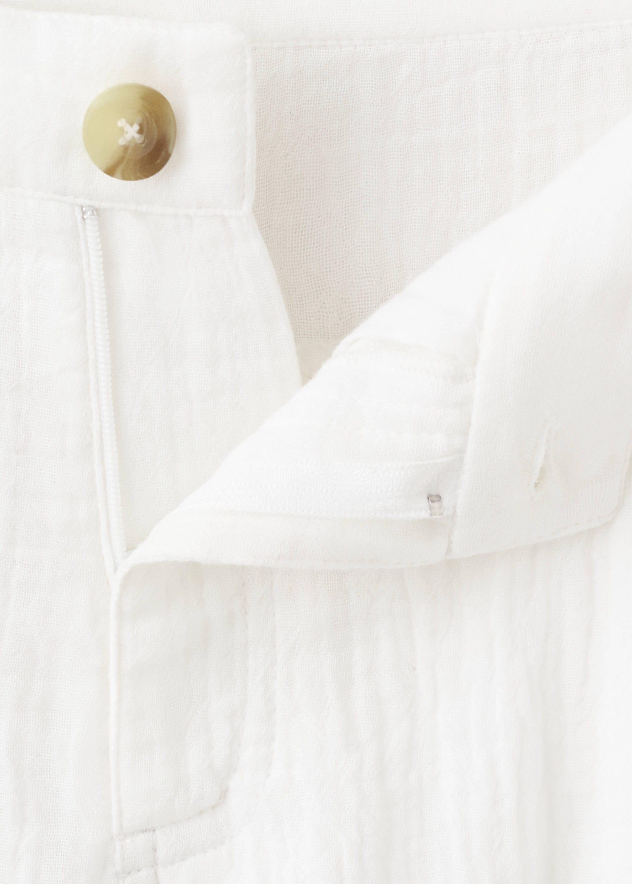 Straight mid-rise double gauze pants - Details of the article 8