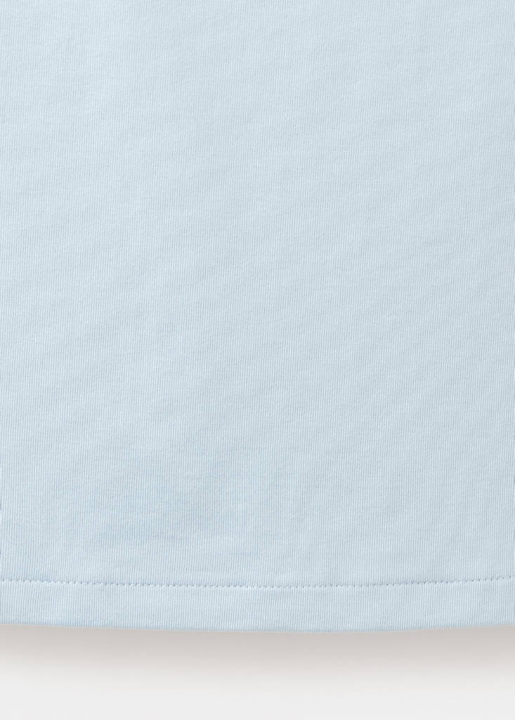 Fitted V-neck top — Sky Blue