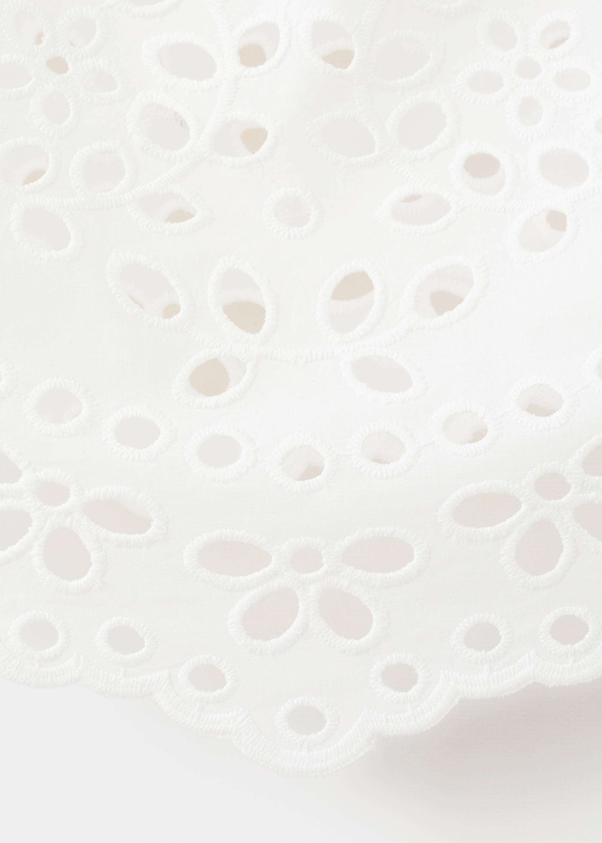 Embroidered open-work top - Details of the article 8