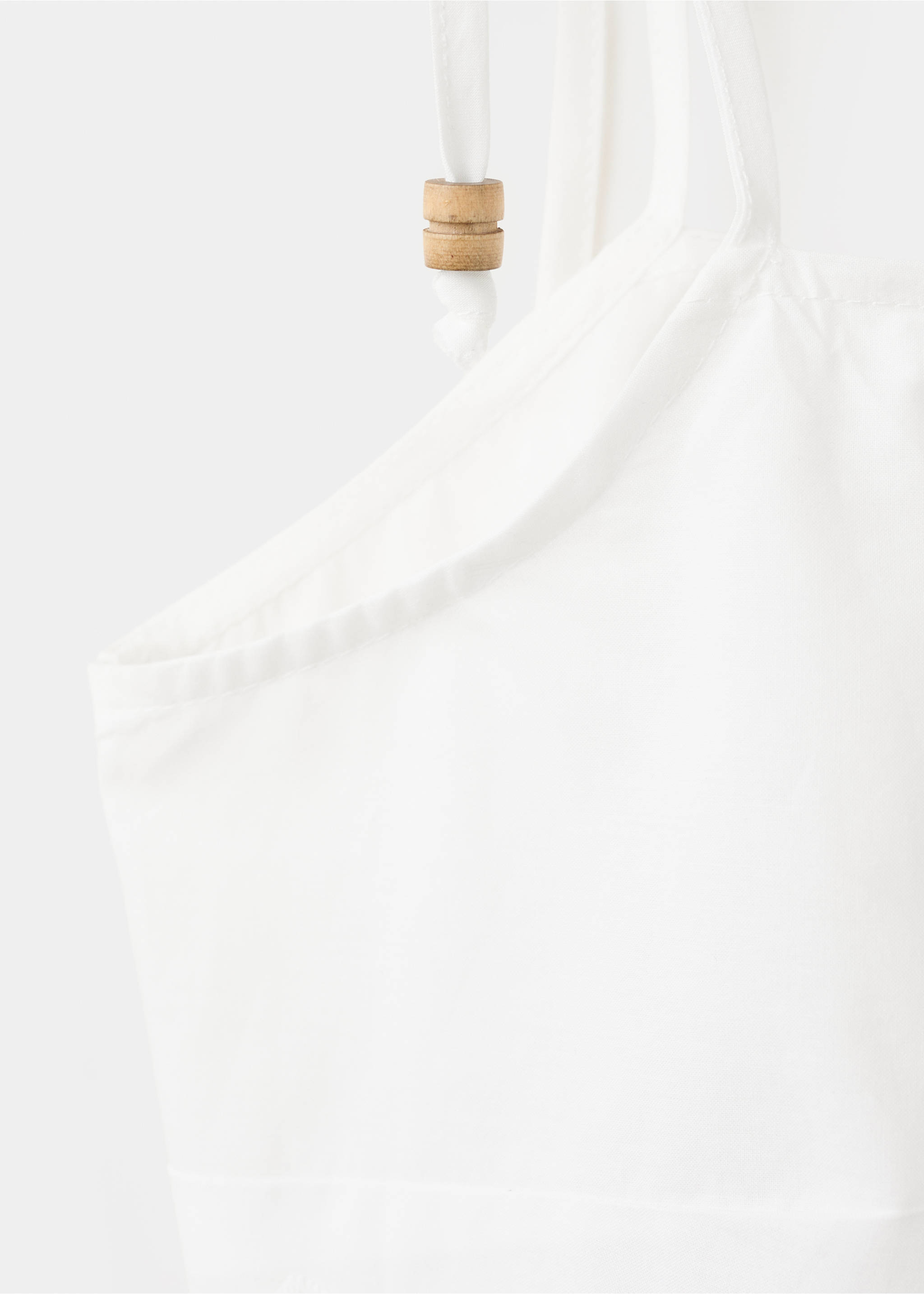 Embroidered open-work top - Details of the article 0, Off White. Ref: 37051380-00.