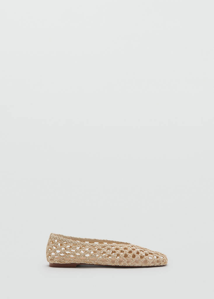 Braided ballet flat