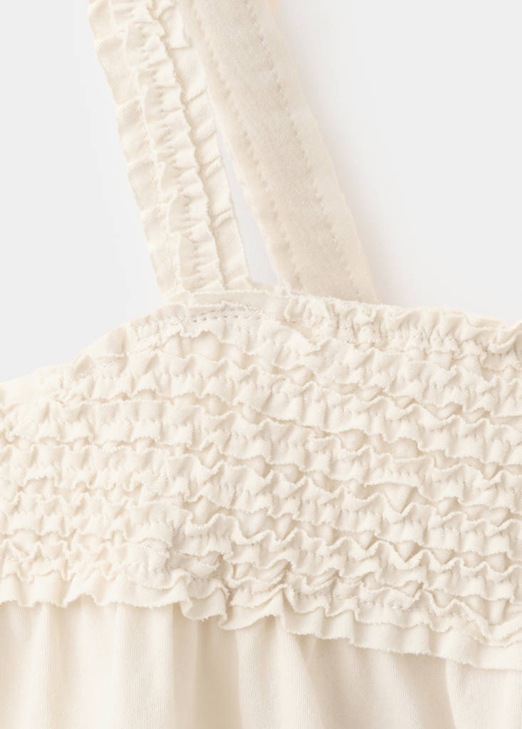 Terry cotton top — Ecru