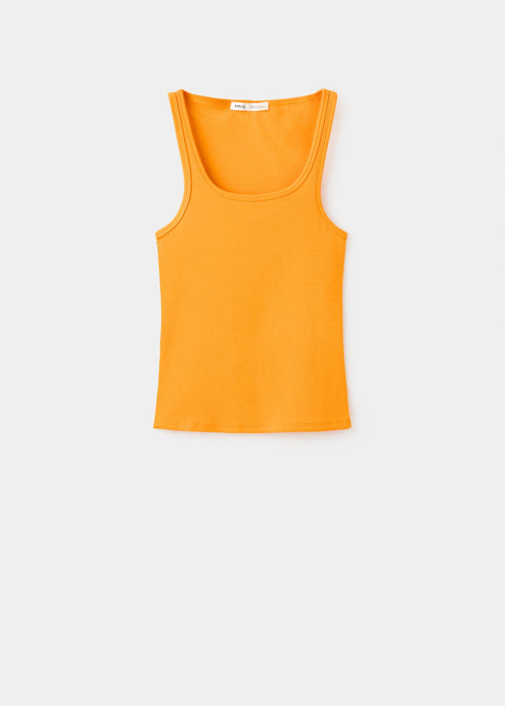 Fitted spaghetti strap top — Clementine