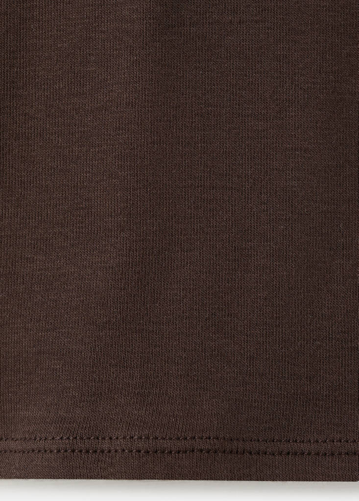 Fitted spaghetti strap top — Brown