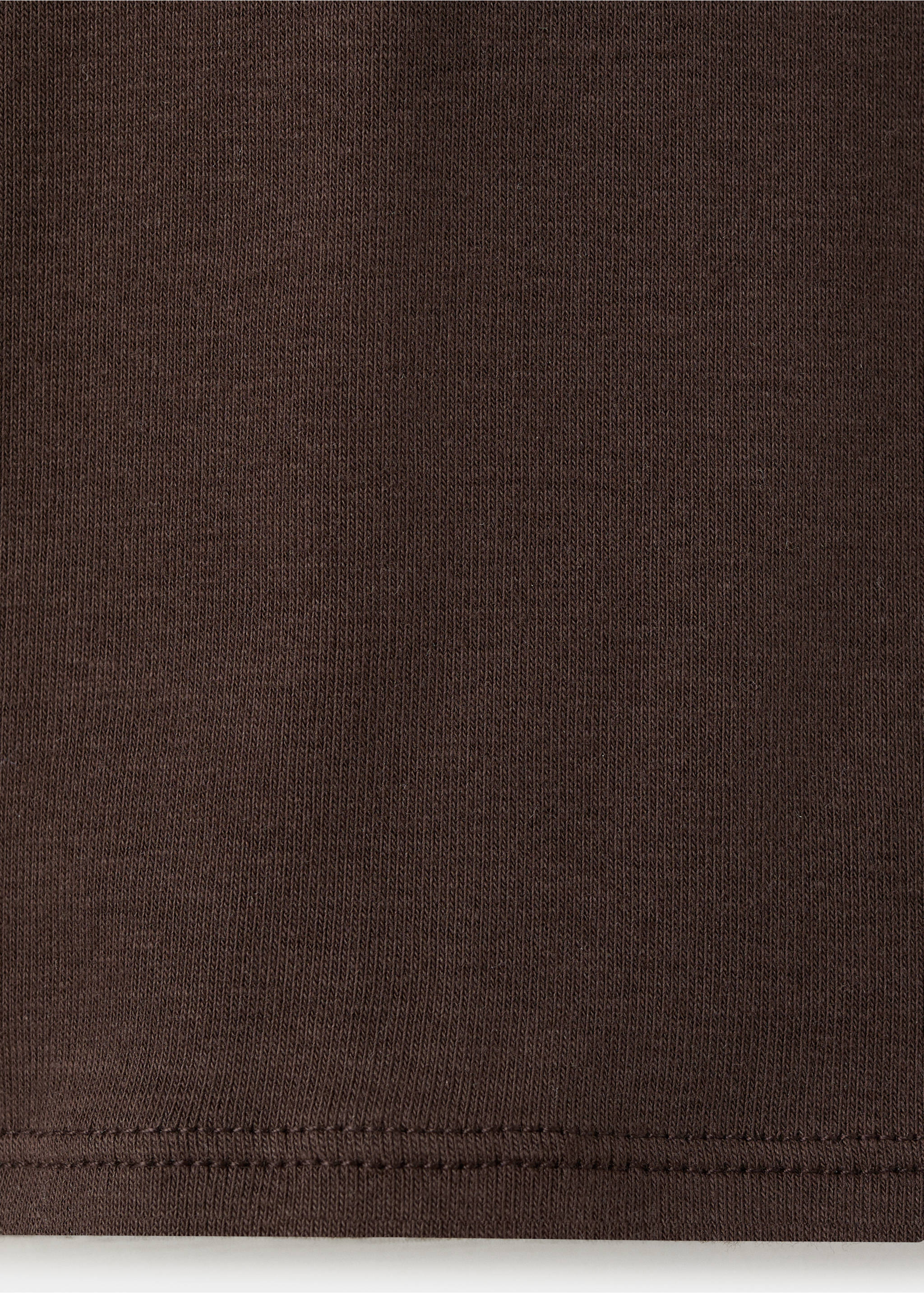 Ribbed semi-transparent top - Details of the article 0, Brown. Ref: 37051390-00.