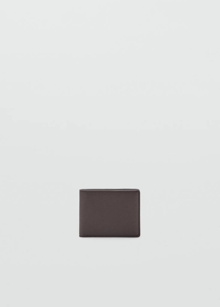 Wallet with embossed effect — Brown