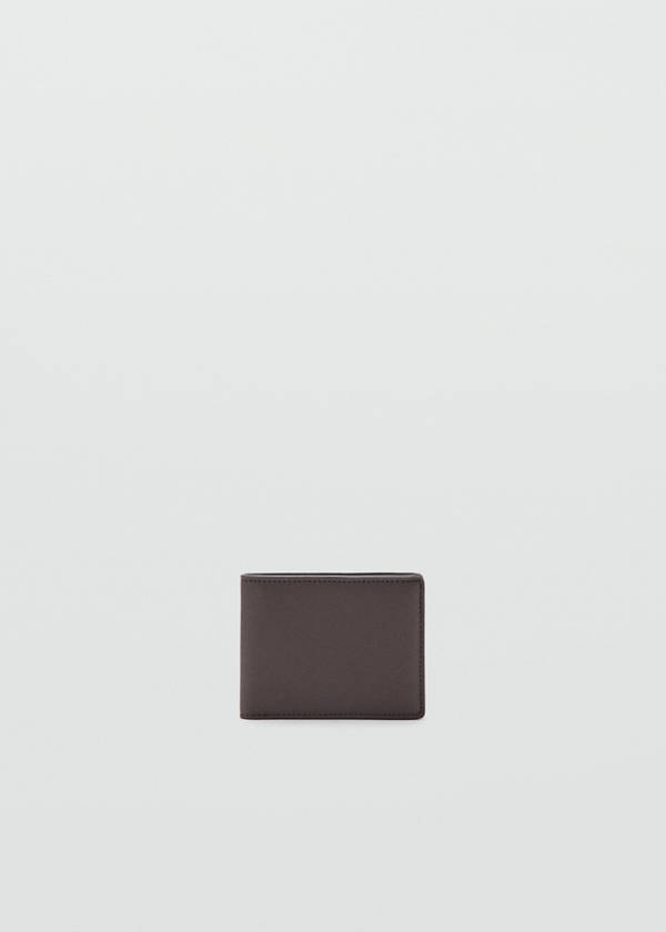 Wallet with embossed effect — Brown
