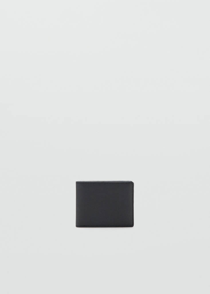 Wallet with embossed effect — Black