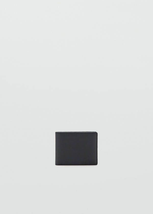 Wallet with embossed effect — Black