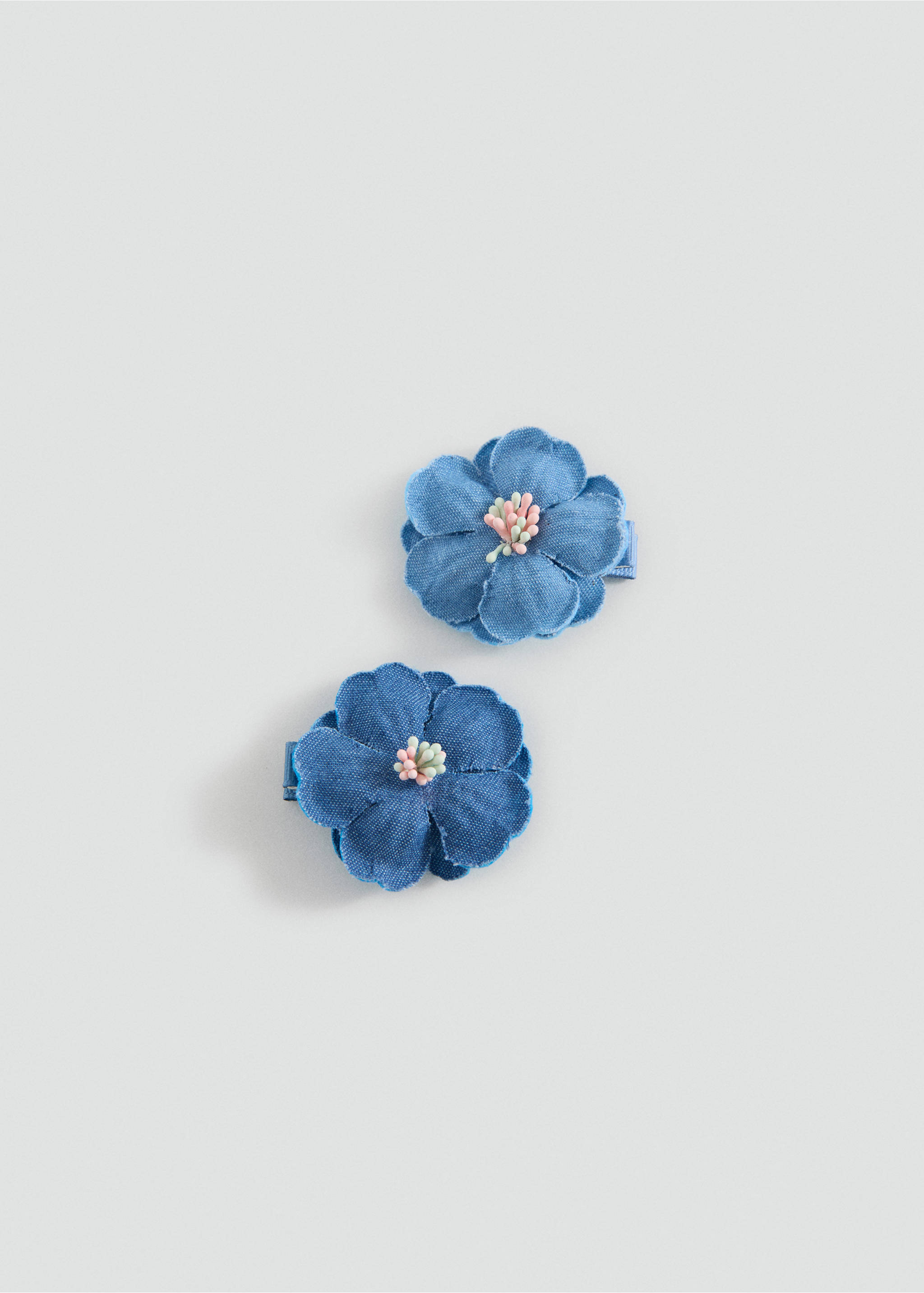 Hairclip denim - Article without model, Blue. Ref: 37051396-00.