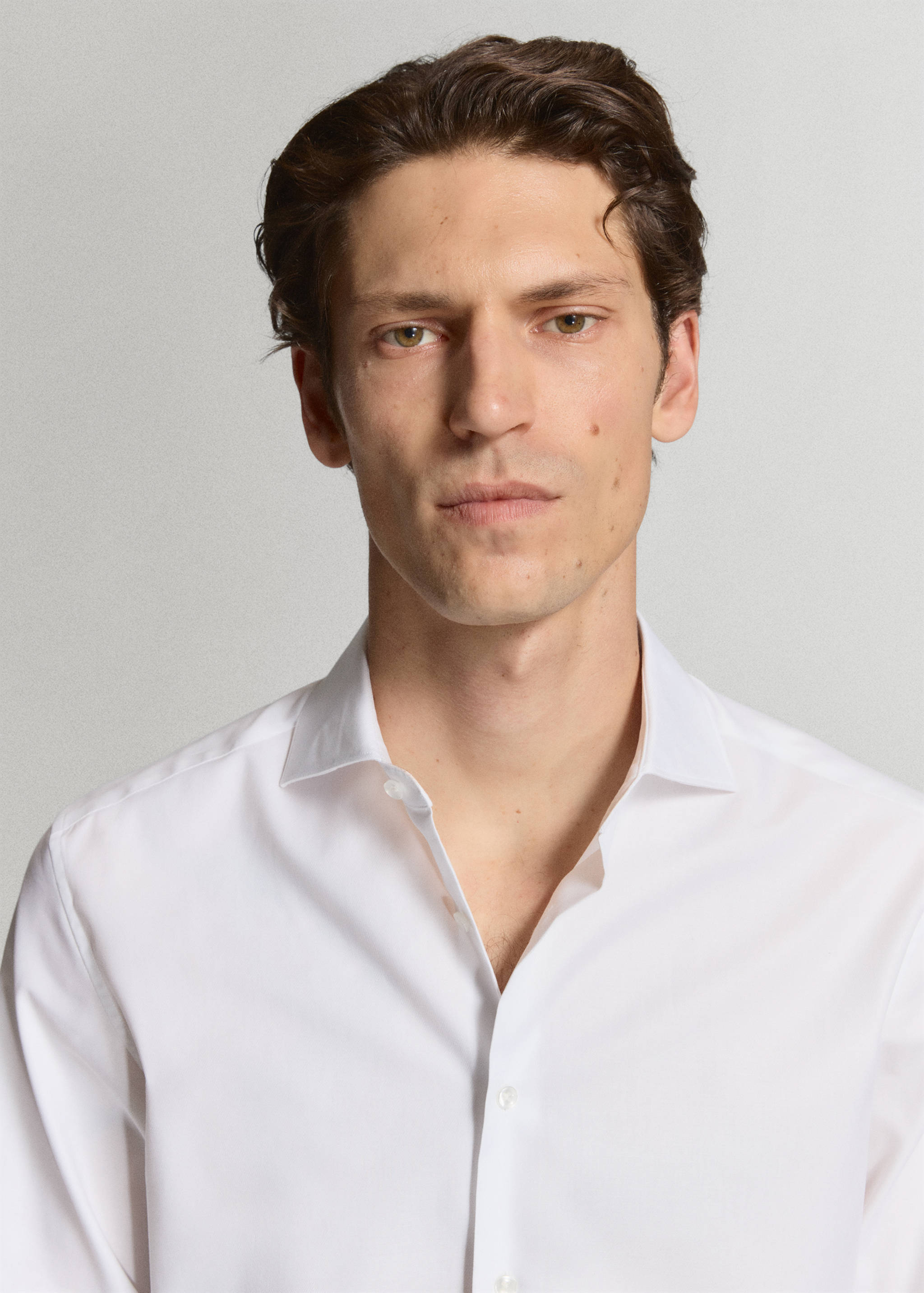 100% cotton regular fit suit shirt - Details of the article 1