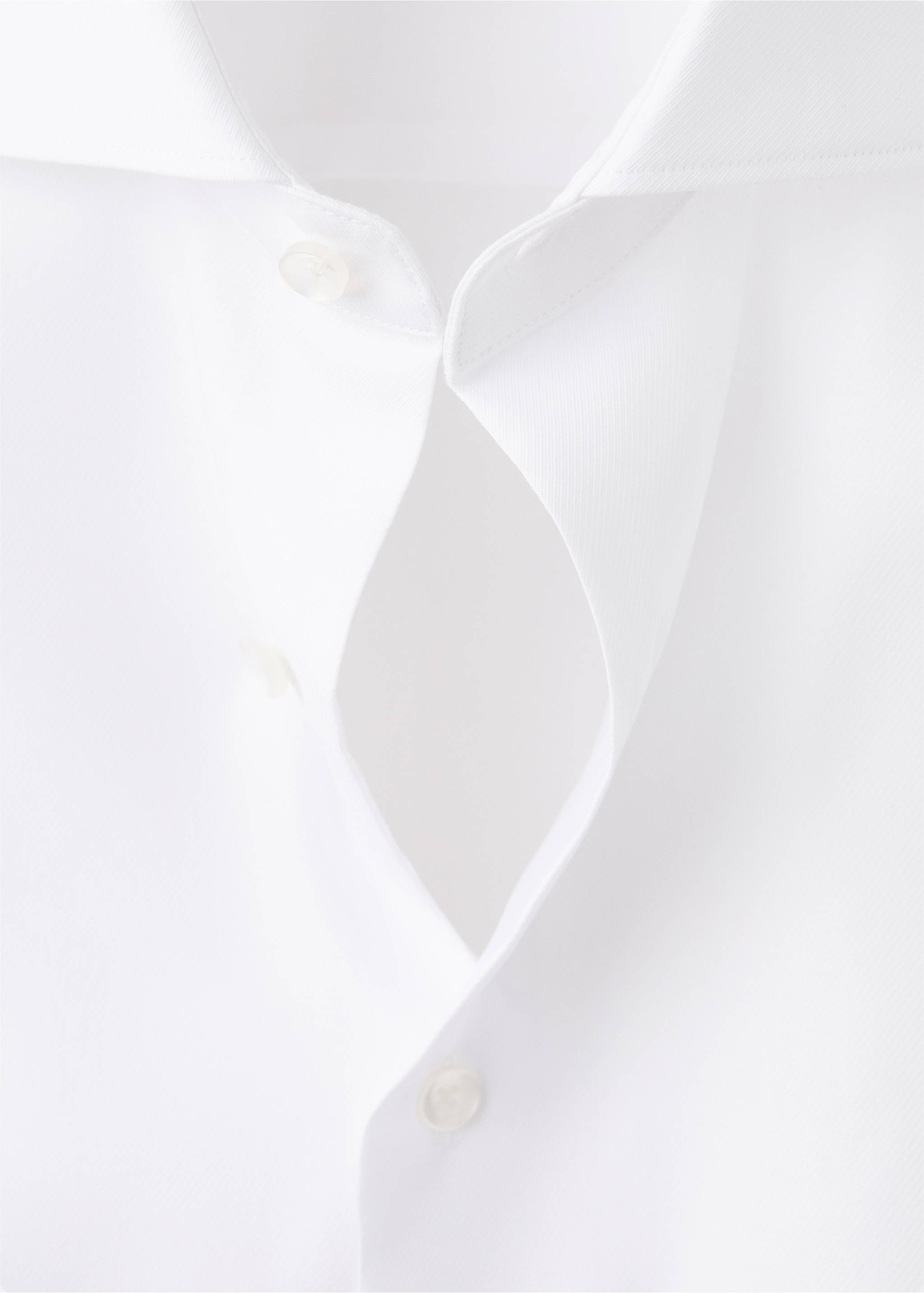 100% cotton regular fit suit shirt - Details of the article 8, White. Ref: 37051398-00.