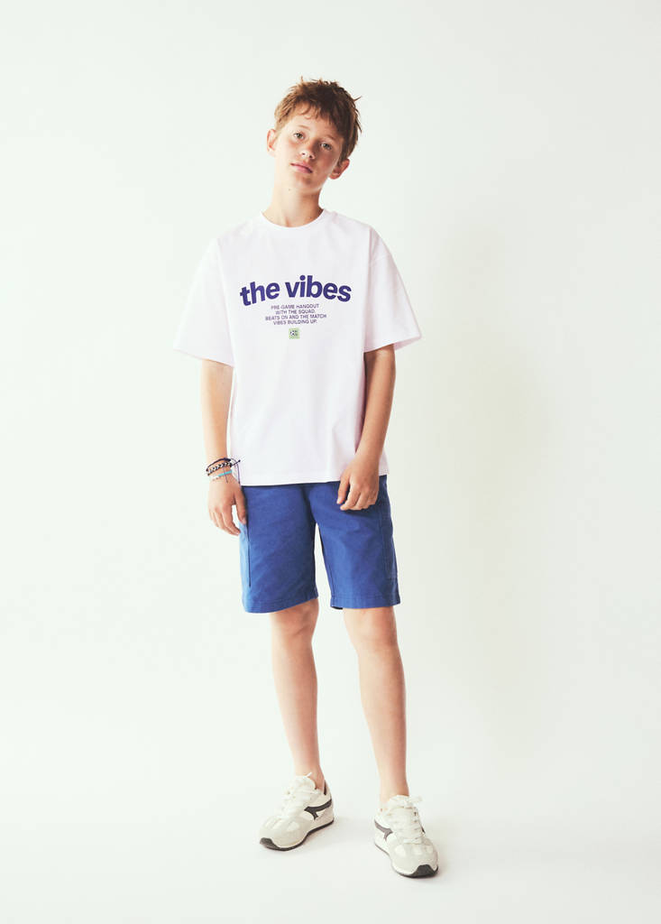Oversized printed cotton T-shirt — White