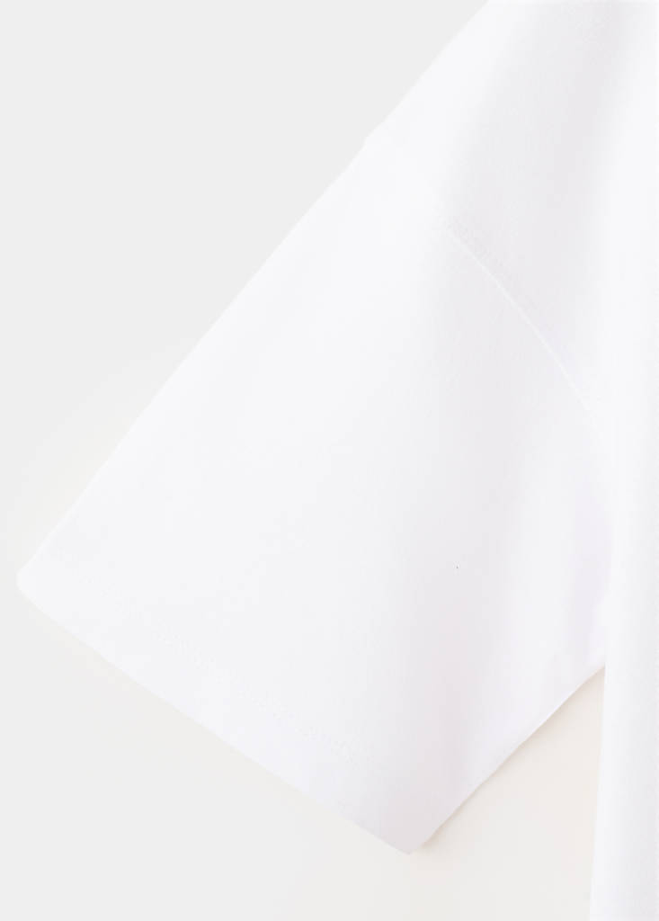 Oversized printed cotton T-shirt — White