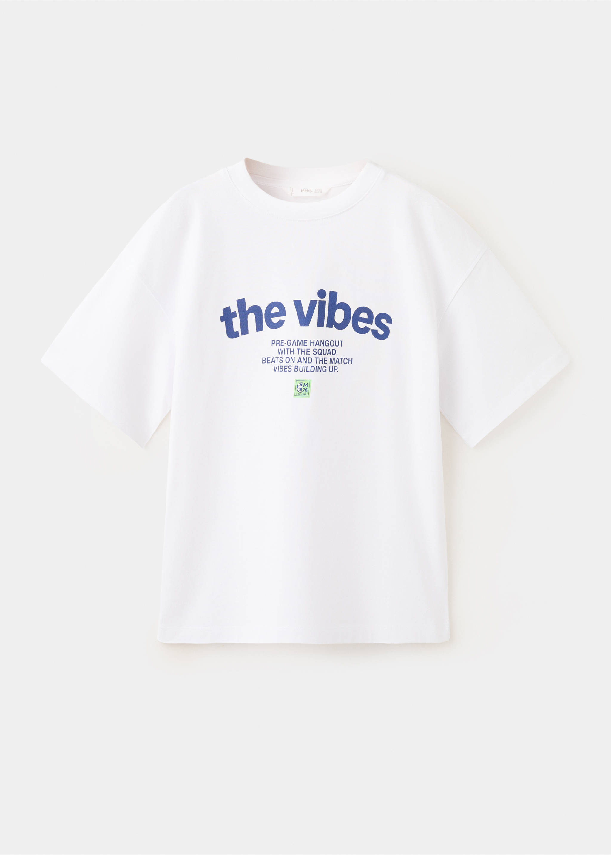 Printed cotton-blend t-shirt - Article without model, White. Ref: 37051399-00.