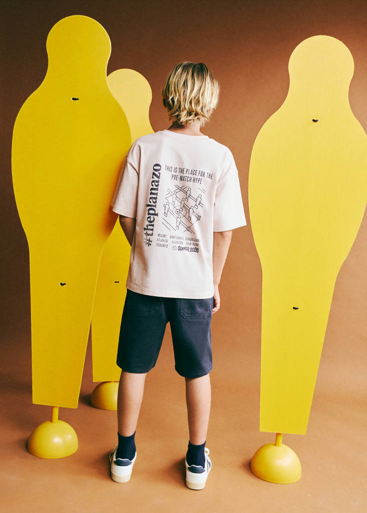 Oversized printed cotton T-shirt — Pink