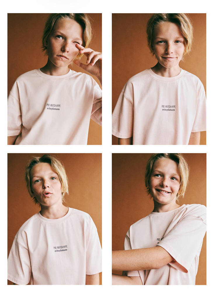 Oversized printed cotton T-shirt — Pink