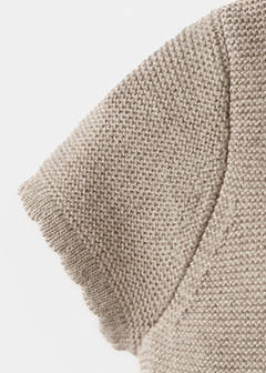 Fine-knit T-shirt — Medium Brown 4