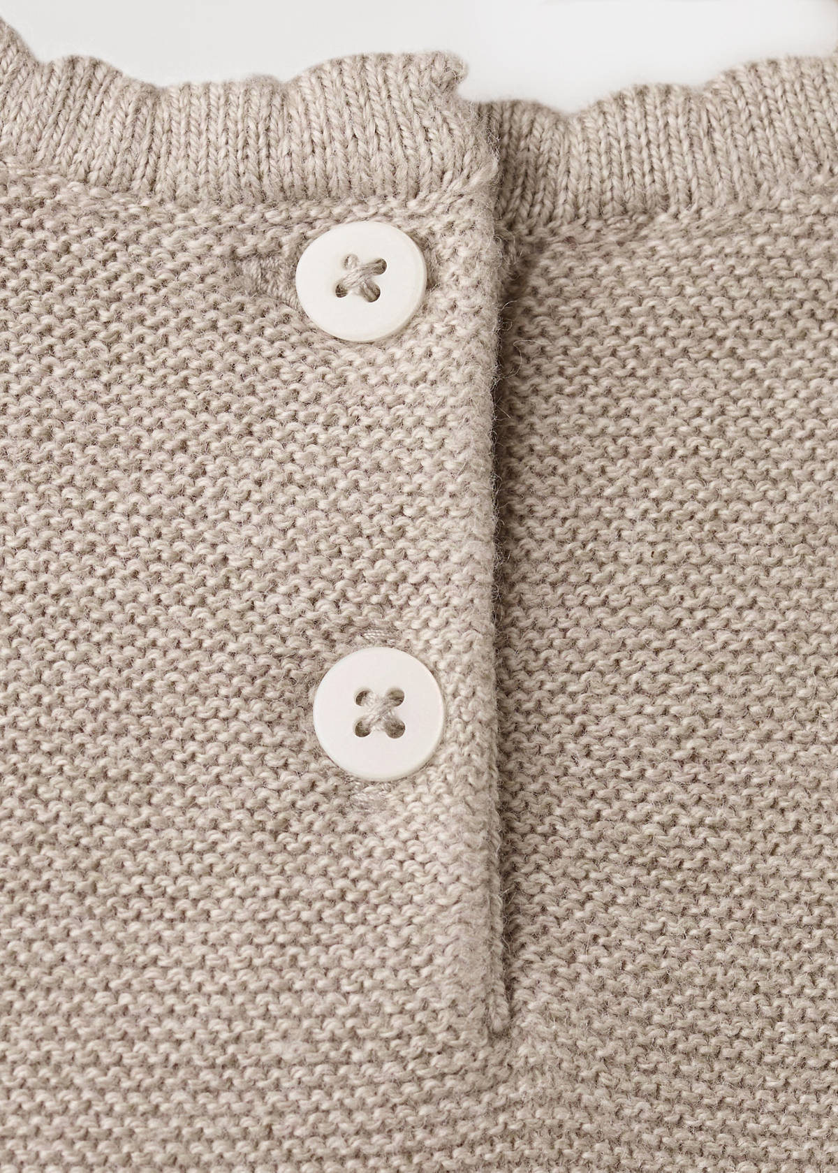 Fine-knit T-shirt — Medium Brown
