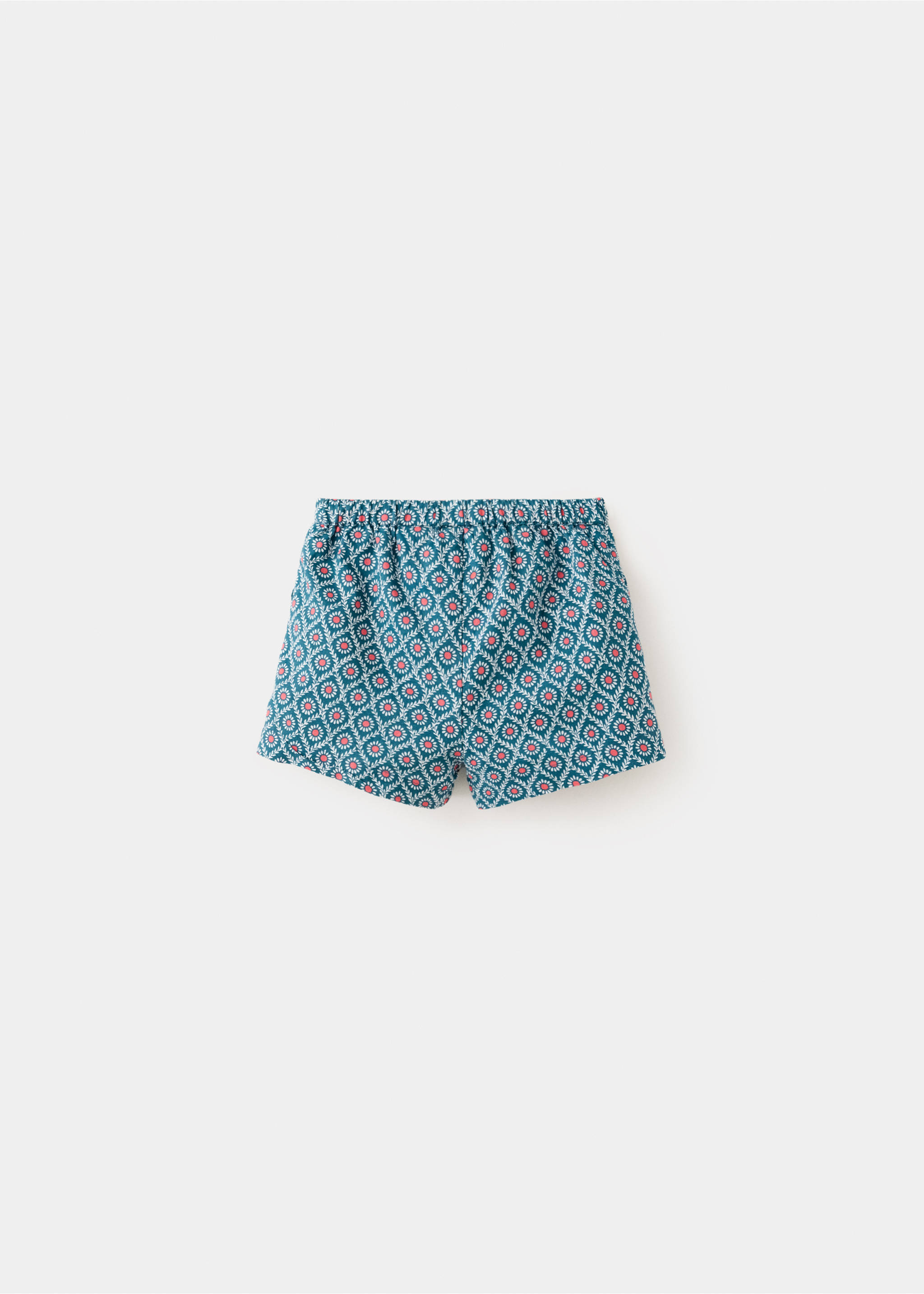 100% cotton print shorts - Reverse of the article, Navy. Ref: 37051404-00.