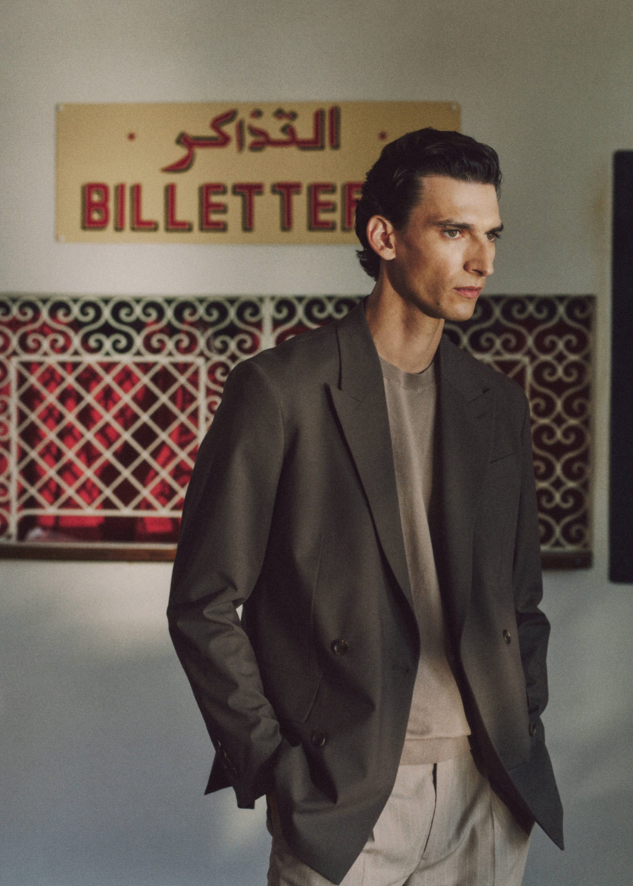 Boston regular-fit double-breasted suit jacket - Details of the article 5