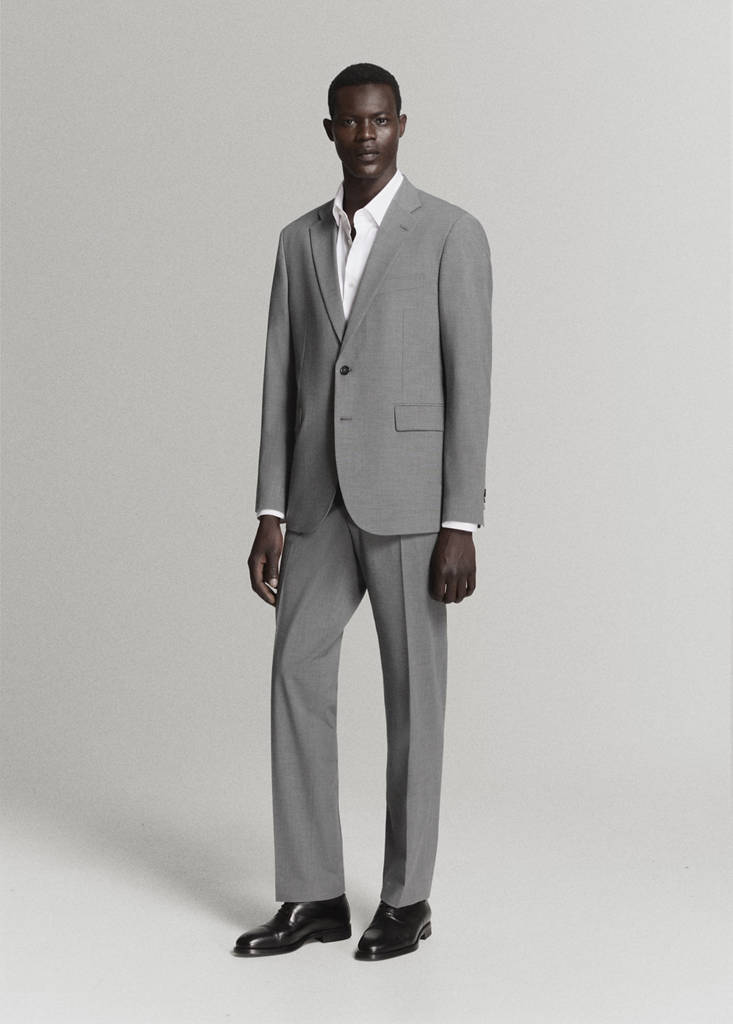 London regular-fit suit jacket — Grey