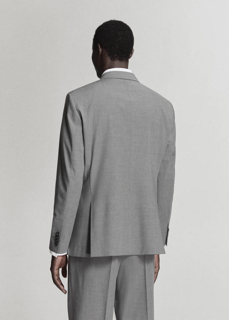 London regular-fit suit jacket — Grey