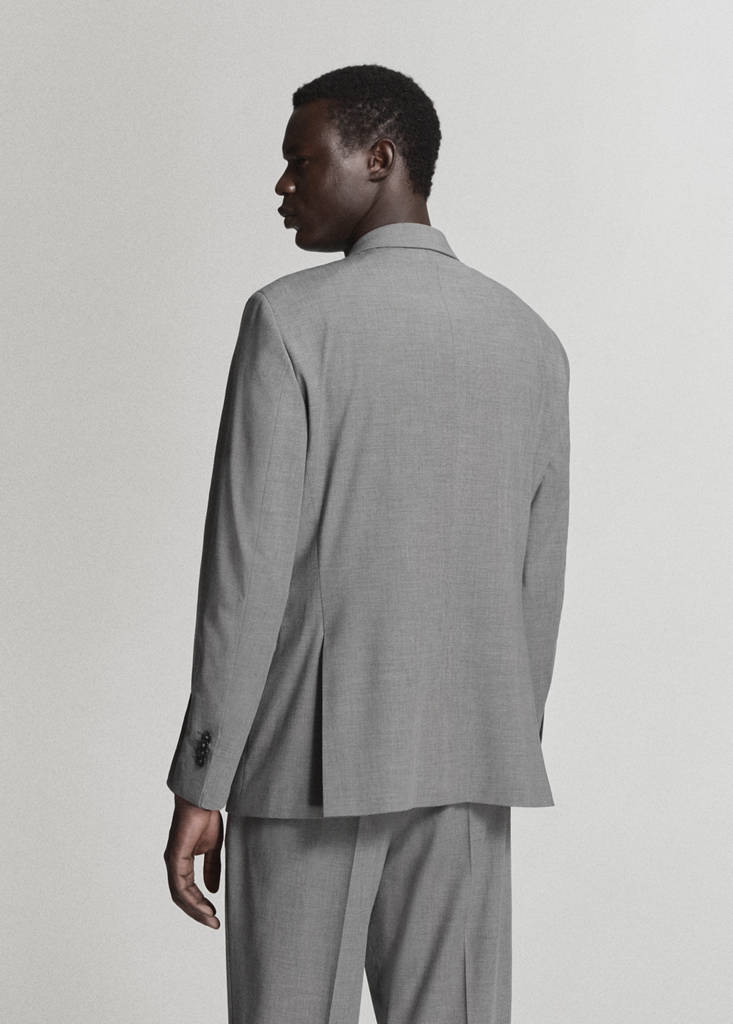 London regular-fit suit jacket — Grey