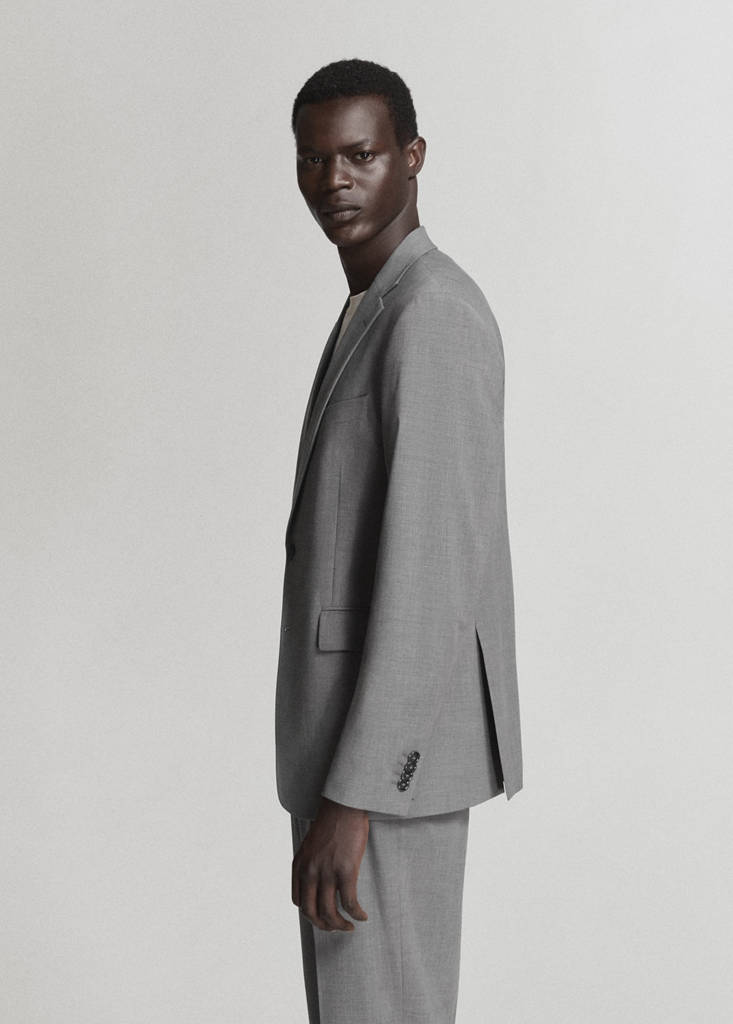 London regular-fit suit jacket — Grey