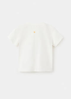 Printed cotton-blend t-shirt — White 7