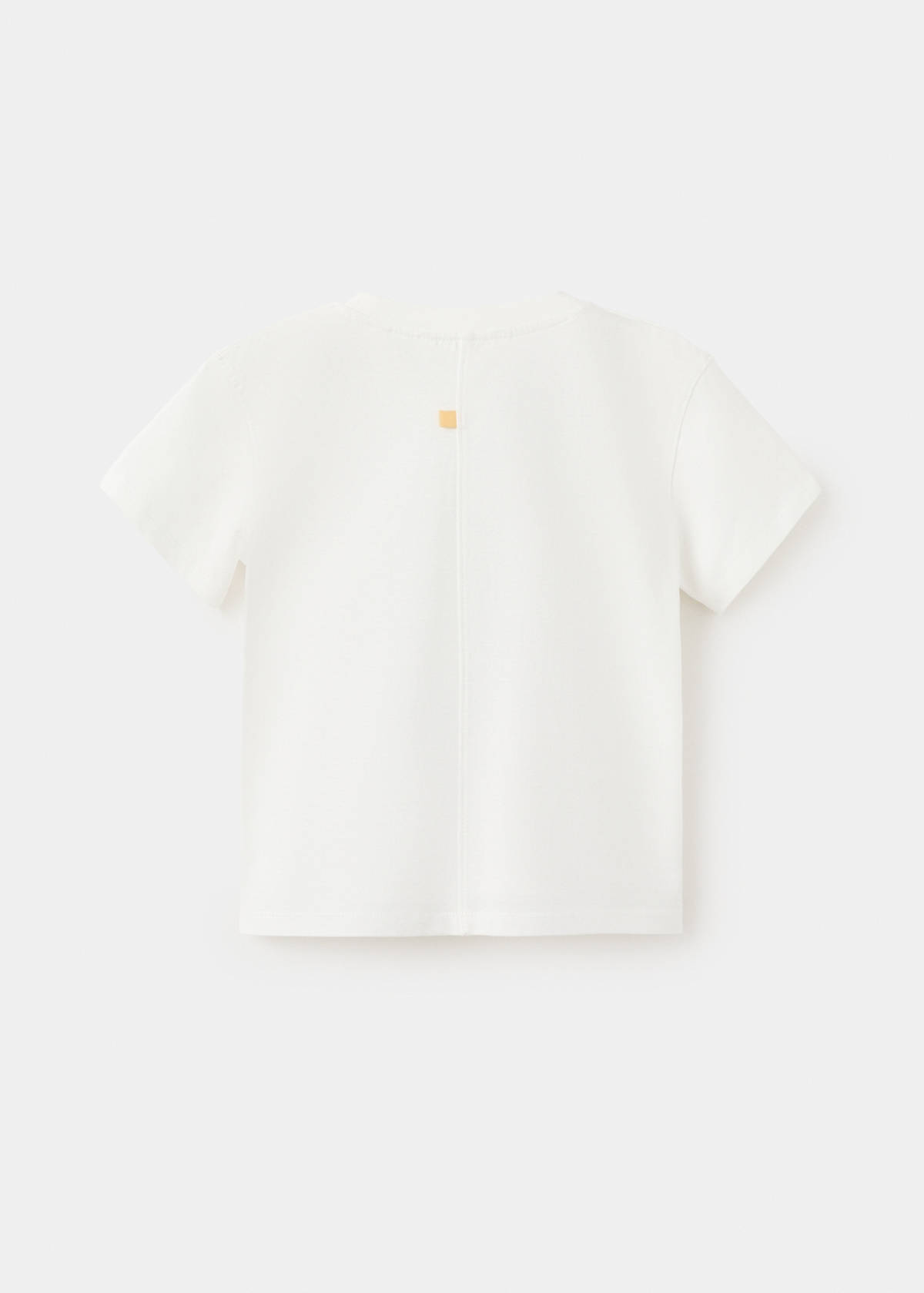 Printed cotton-blend t-shirt — White