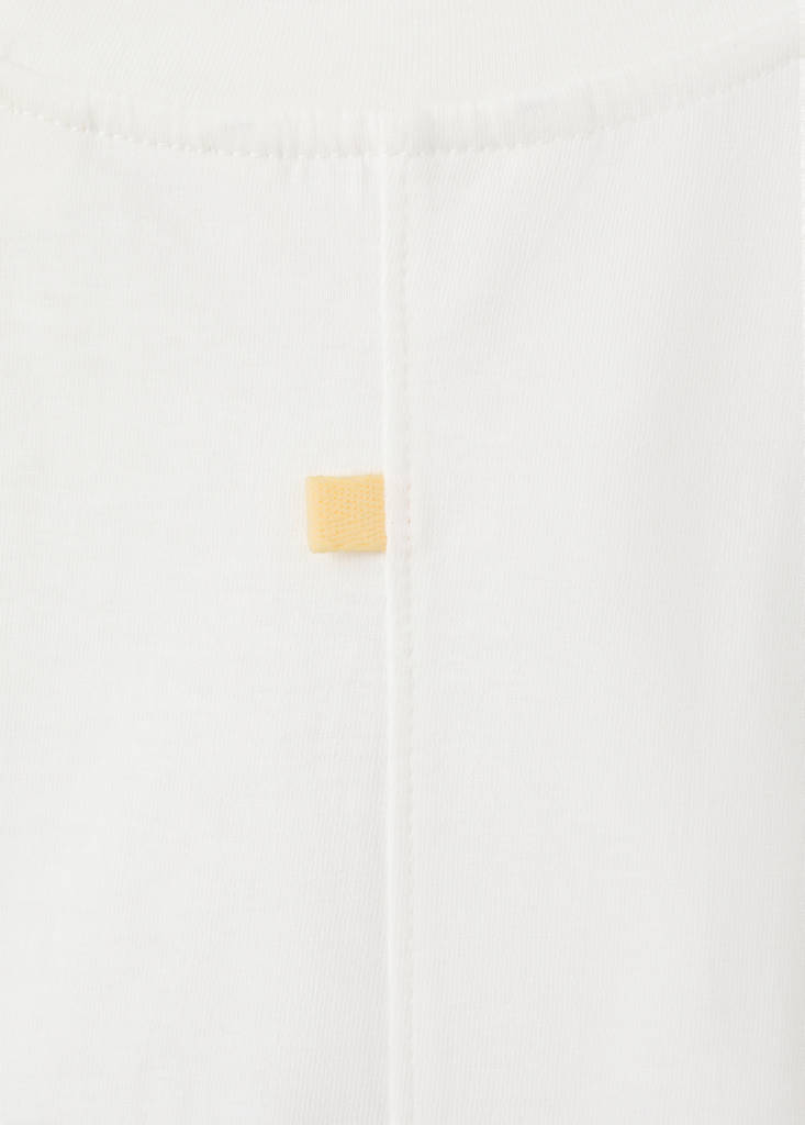 Printed cotton-blend t-shirt — White