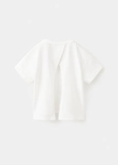 Embroidered palm tree T-shirt with back slit — Off White 6