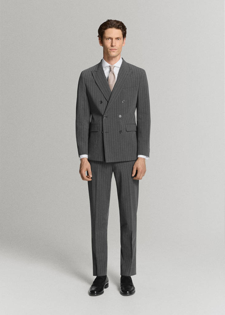 Monaco slim-fit suit trousers — Grey