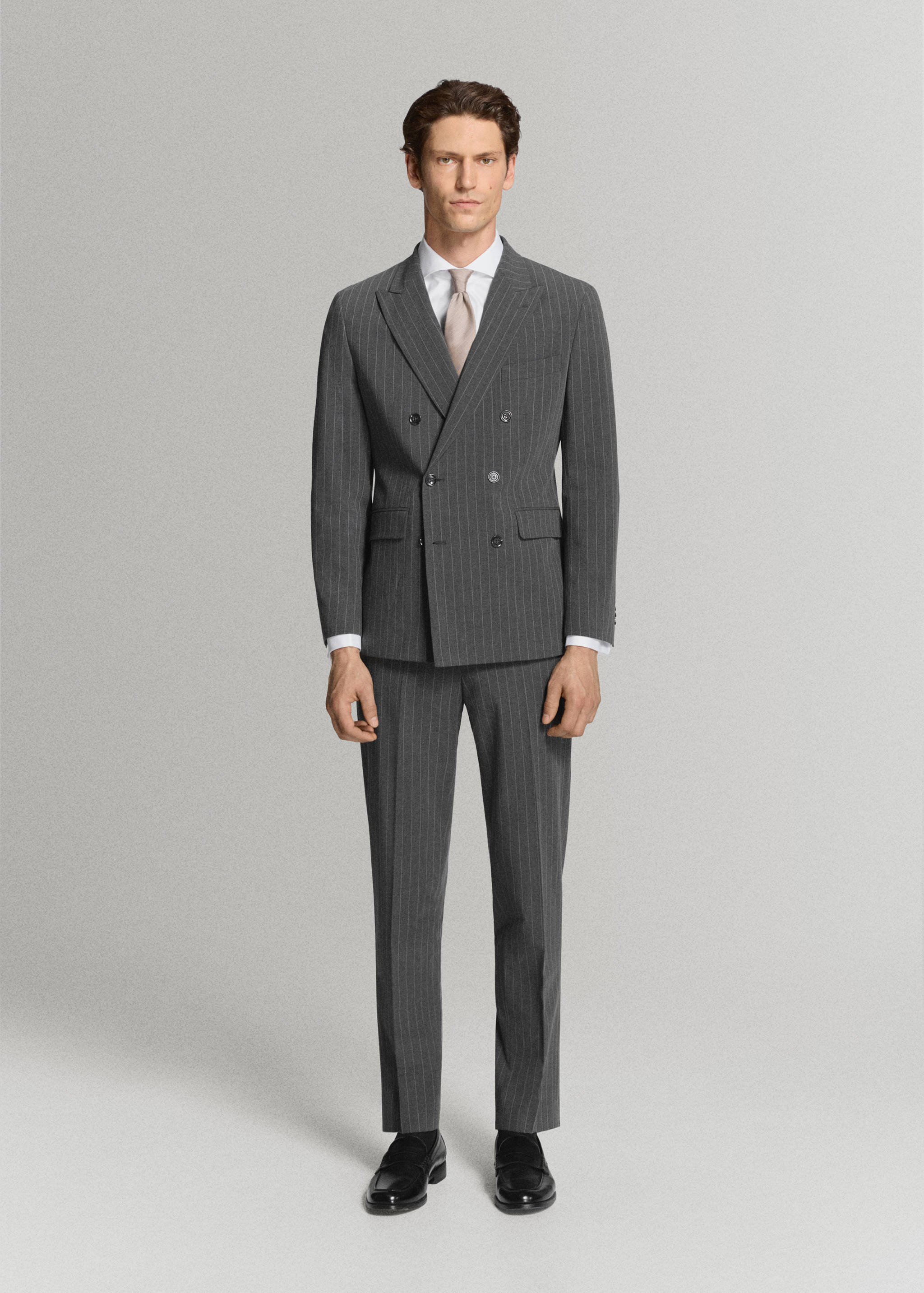 Monaco slim-fit suit trousers - General plane