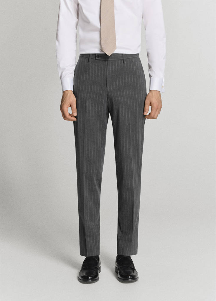 Monaco slim-fit suit trousers — Grey