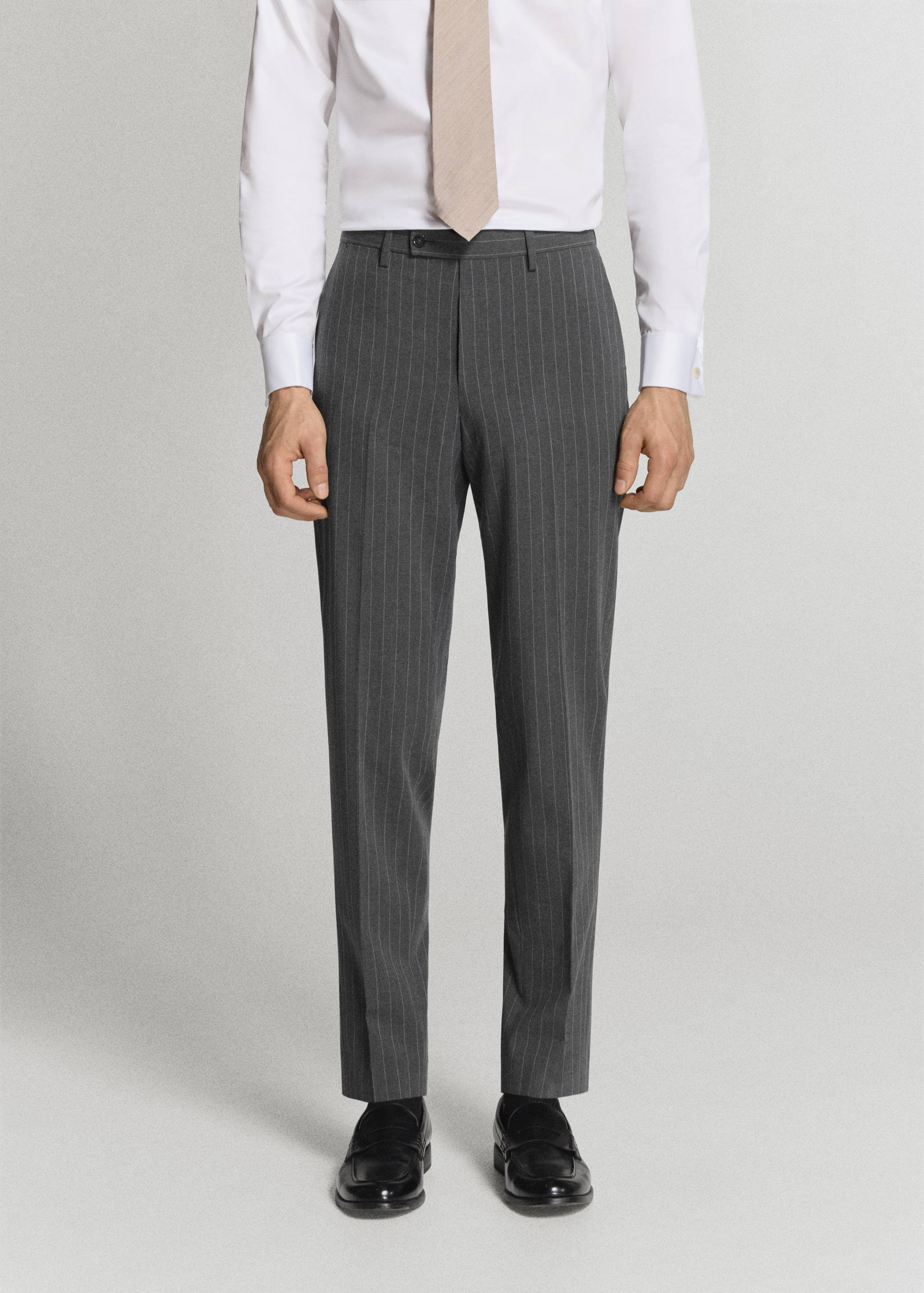 Monaco slim-fit suit trousers - Medium plane