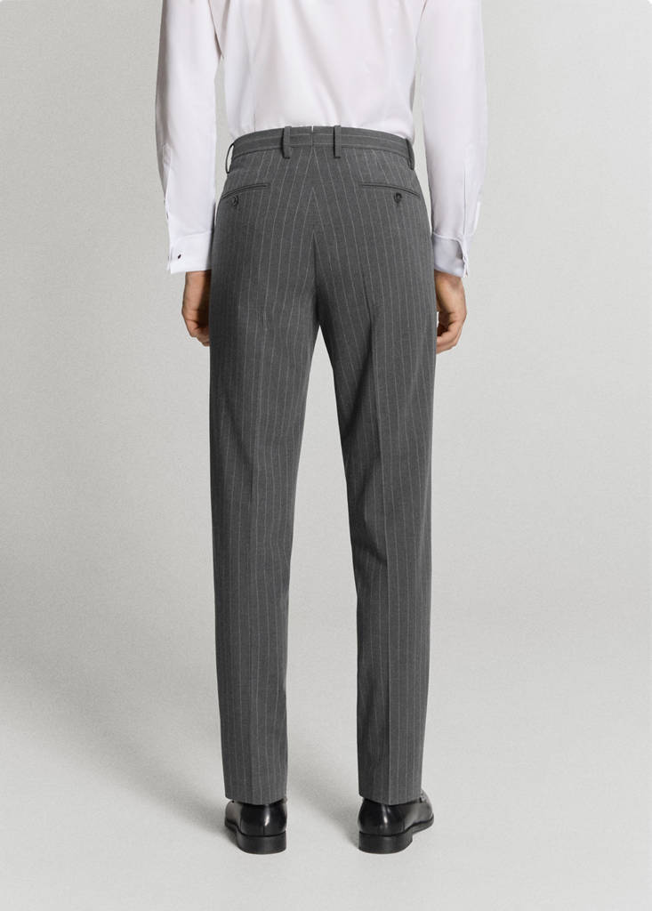 Monaco slim-fit suit trousers — Grey